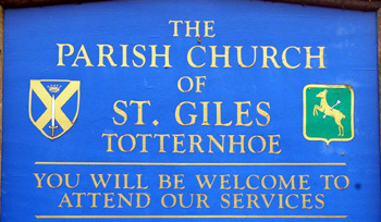 Totternhoe church sign February 2010